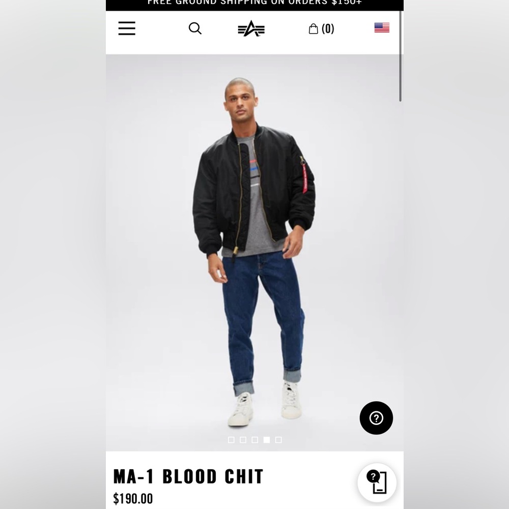 Alpha Industries REVERSIBLE flight jacket